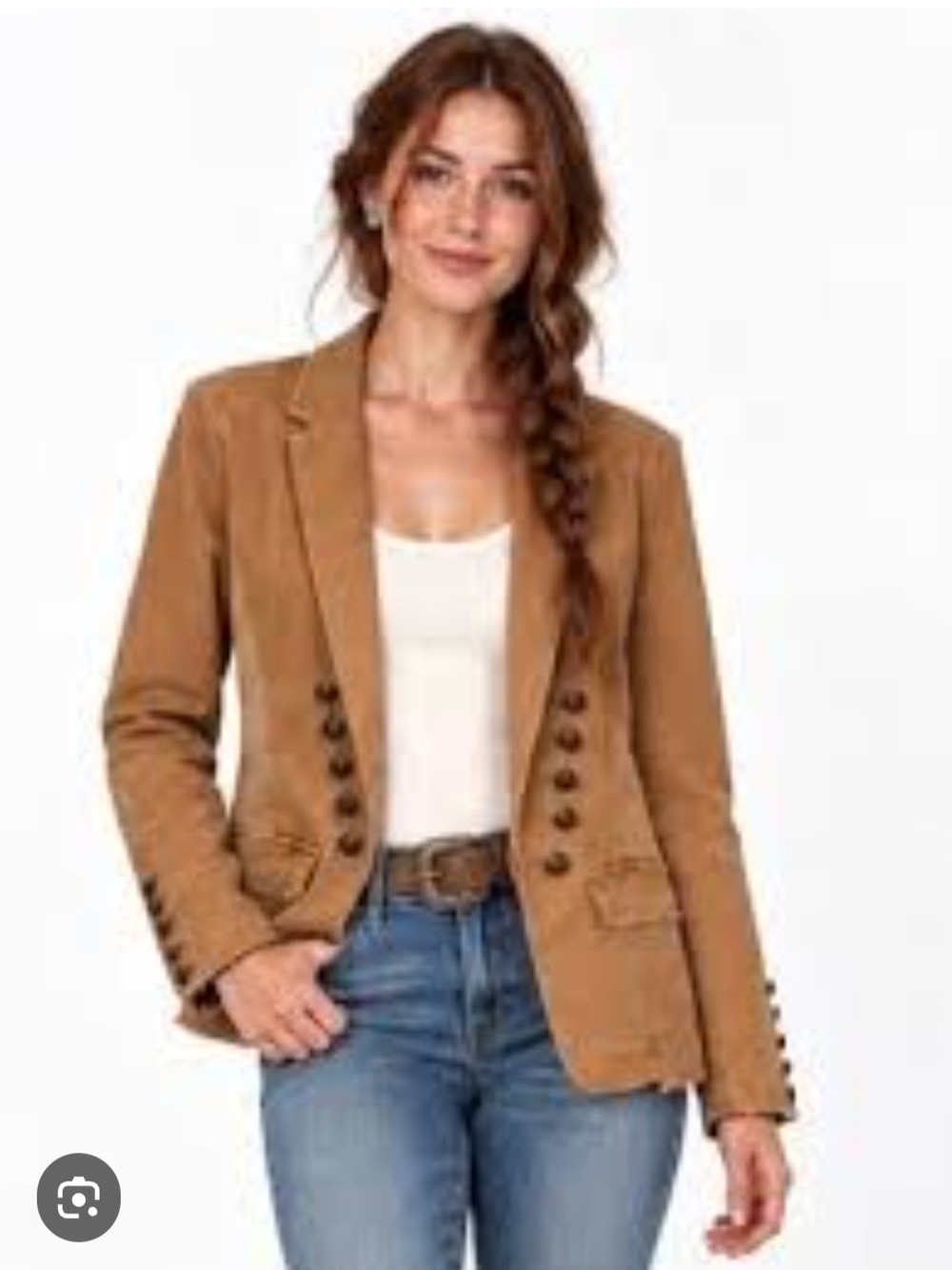Free People Jagger Military Blazer Jacket